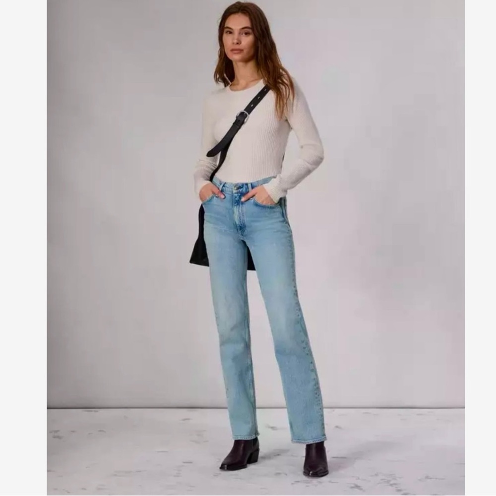 Rag & Bone Harlow MidRise Ankle Straight Jeans in Jalen- Size 24.